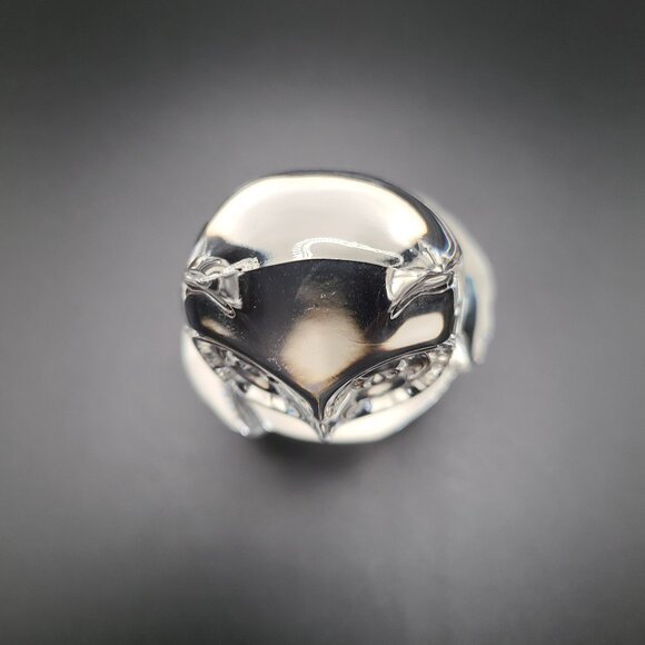 Vintage Princess House 24% Lead Crystal Clear Glass Owl Figurine - Picture 5 of 6